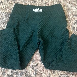 Booty by Brabants Textured Green Leggings